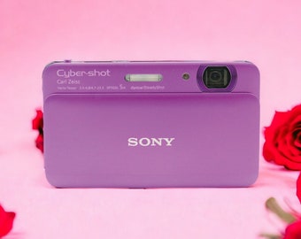 Rare Pink Sony Cybershot DSC-TX55 - Ultra-Slim 16.2MP, Perfect Romantic Present, Valentine's Day Gift, Y2K Digital, Excellent Condition