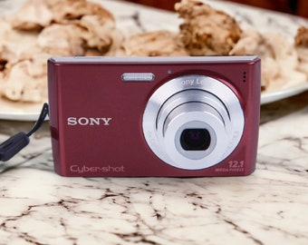 Sony Cybershot DSC-W510 Camera - Vivid Red Compact Digital Camera for Capturing Memories, Perfect Photography Enthusiast Gift, Y2K Digital