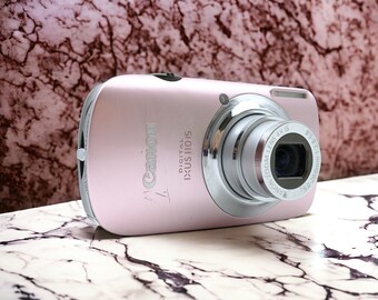 Chic Canon Ixus 110 IS, Pink Digital Camera, Compact & Stylish, Perfect Capturing Memories, Ideal Gift for Photography Lovers, Y2K Digital