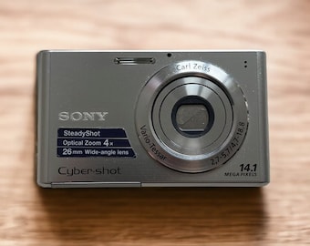 Rare Grey Sony Cybershot DSC-W330 Digital Camera - 14.1MP, 4x Optical Zoom, 720p HD Video, Compact & Y2K Digital, Excellent Condition