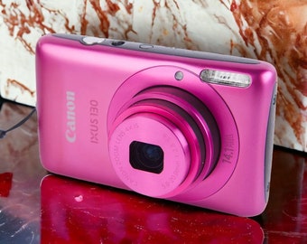 Canon Ixus 130 IS Camera - Sleek Fuchsia Digital Camera for Capturing Memories, Perfect Photography Enthusiast Gift, Excellent Condition