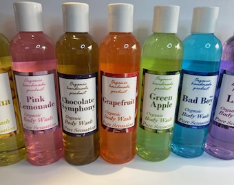Organic Handmade Body Wash, Natural Daily Moisturizer (10 fl oz)