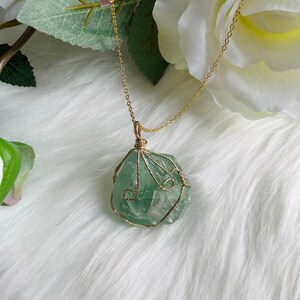 Emerald Crystal Healing Necklace, Crystal Lover Necklaces, Crystal, Birthday Gift for Crystal Lovers, 925 Sterling Silver or 16k Gold Plated