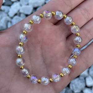 Crystal Clear Bracelet, Birthday Gift, Special Occasion Gift, Clear Bracelet, Gift for Her, Gift for Him, Cute Gift Ideas, Bracelet