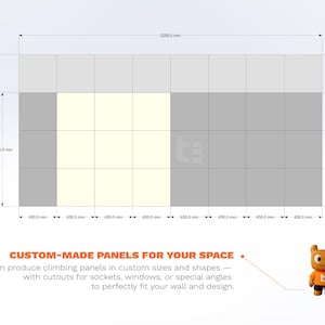 Kletterwand für Kinder – Indoor-Spielwand aus Fels fürs Kinderzimmer | Buntes Bergmotiv, individuell gefertigt, inklusive Klettergriffe Bild 6