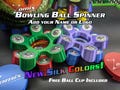 Bowling Ball Spinner/Cup Stand, Custom Name/Logo, Multiple Colors