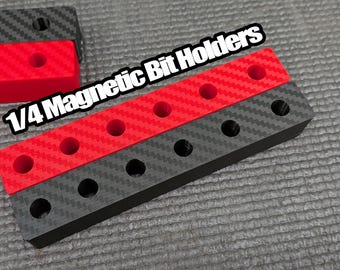 Magnetic 1/4" Socket Hex Bit Holder (Pair) 6 Bit