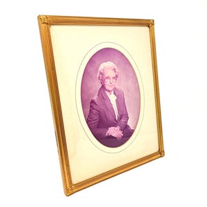 Vintage Large Ornate Brass Picture Photo Frame - Rectangle - Gold Filigree Detail - 8"x10" for 4.5"x6.5" Oval Picture