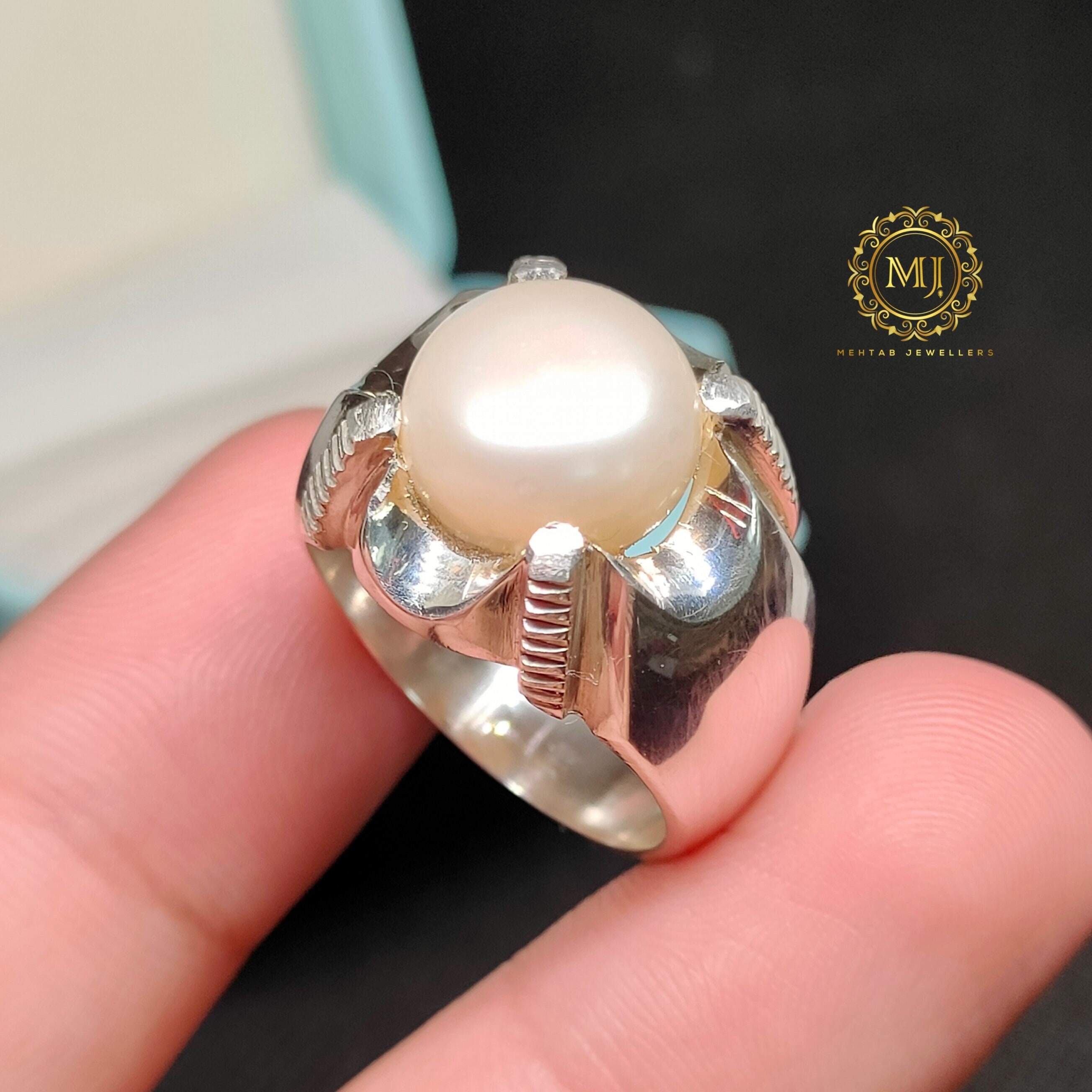 Pearl Stone 925 Silver Ring for men and women | StoneJwellery |  +91-9868-401180 - YouTube
