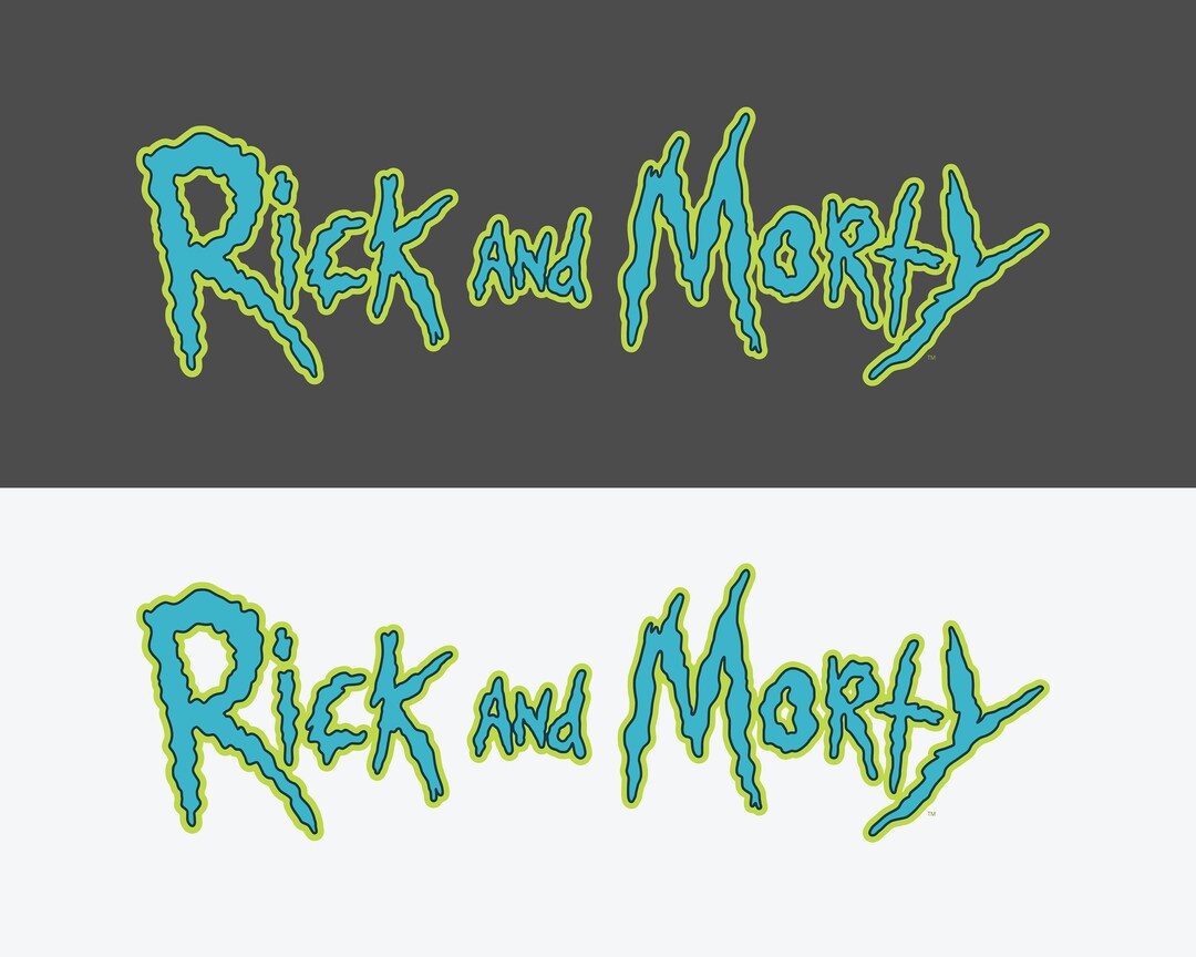 RICK and MORTY 3 Colors SVG Png Eps and Ai