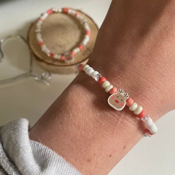 Weihnachtliches Perlenarmband /Armschmuck / Weihnachten / Weihnachtsgeschenk