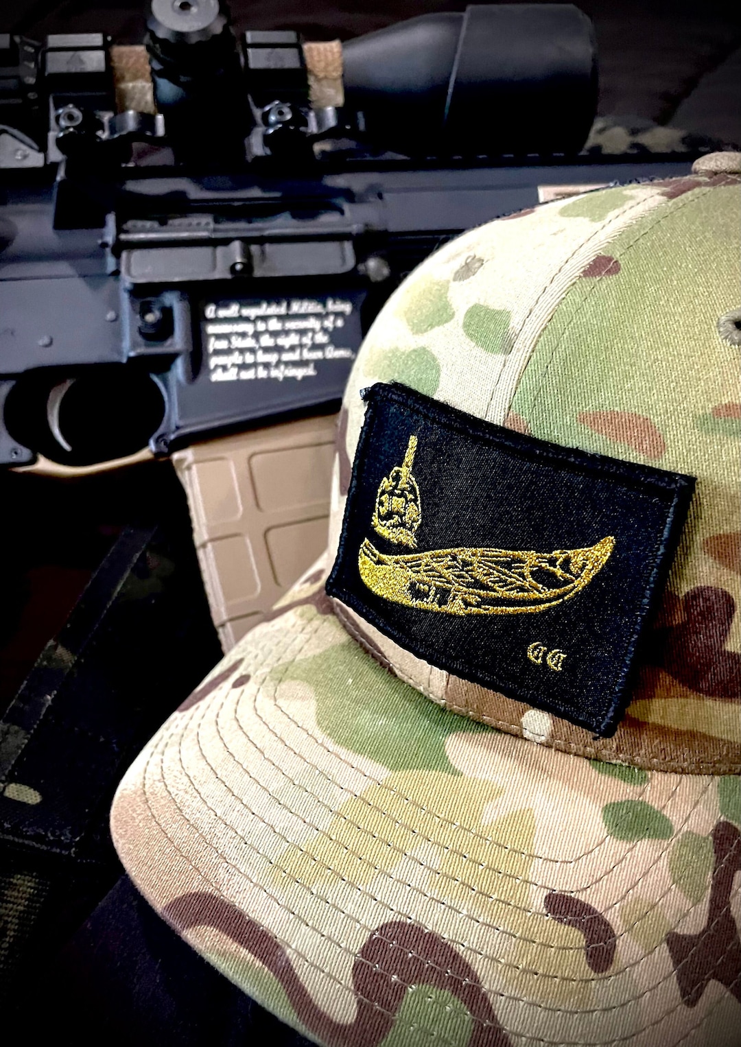 FOG Canoe Club Patch forward Observations Group Gold Metallic Etsy