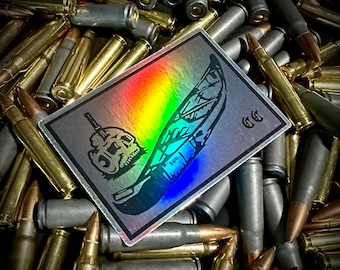 Holographic FOG Canoe Club Sticker