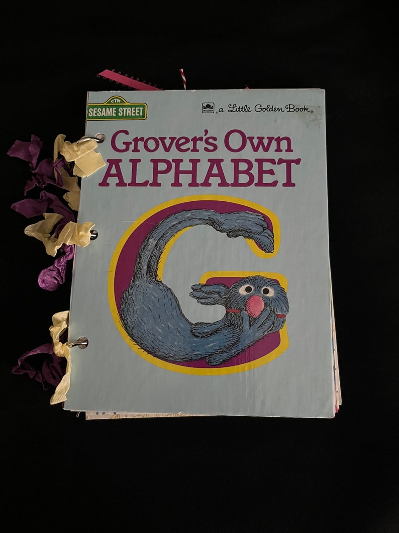 Grover Abc Grover’s Own Alphabet Little Golden Book Junk Journal - Etsy