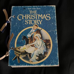 The Christmas Story Little Golden Book Junk Journal