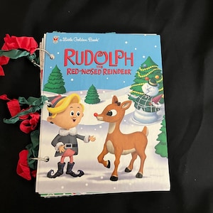 Rudolph Little Golden Book Junk Journal