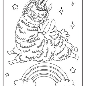 Printable Llama Coloring Pages EASILY DOWNLOAD PDF - Etsy
