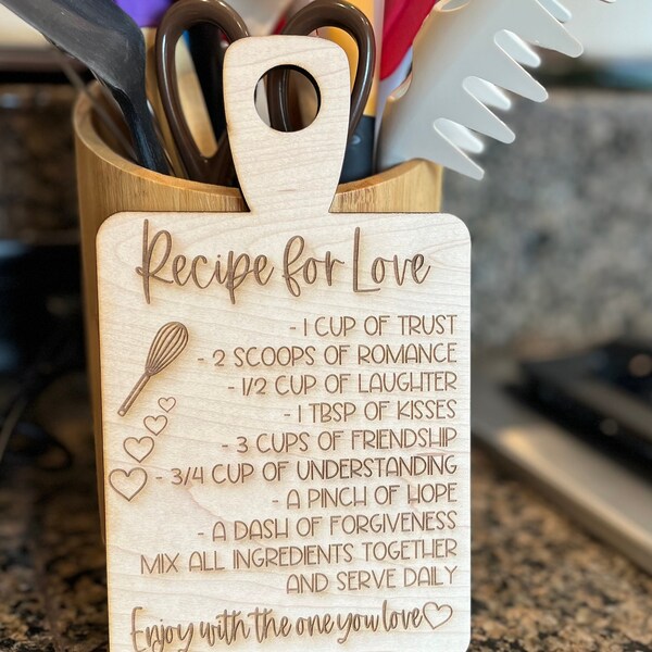 Recipe for Love Etsy