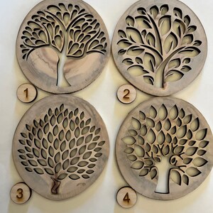 Aspen wood kitchen trivet, Aspen slice natural Colorado aspen tree trivet, Laser Cut aspen tree kitchen decor, Aspen wood tree hot pad