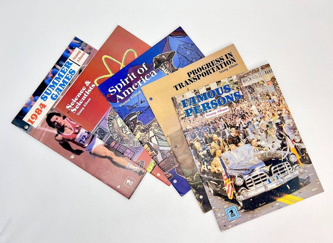 Vintage USPS Stamp Collecting Kit With Stamps Lot of 5 Etsy