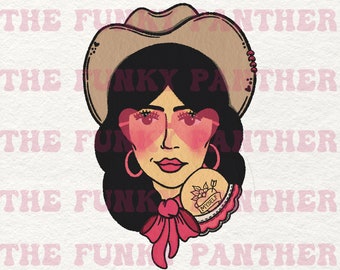 Cowgirl rosa png, png ocidental, dia dos namorados ocidental png, rosa ocidental png, clube de amor próprio, olá dia dos namorados, download de sublimação ocidental png