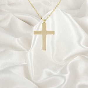 Sterling Silver Cross Necklace, Dainty Cross Pendant, Cross Necklace for Women, Christian Gifts, Small Cross Pendant, Gold Cross Necklace