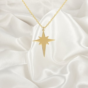 North Star Necklace, Polestar Necklace, Symbol Star Necklace, Christmas Gift, Gift for Her, Star Necklace, Minimalist North Star Necklace