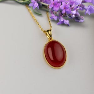 Carnelian Necklace, Natural Stone Carnelian Jewelry, Carnelian Pendant, Carnelian Gemstone Necklace