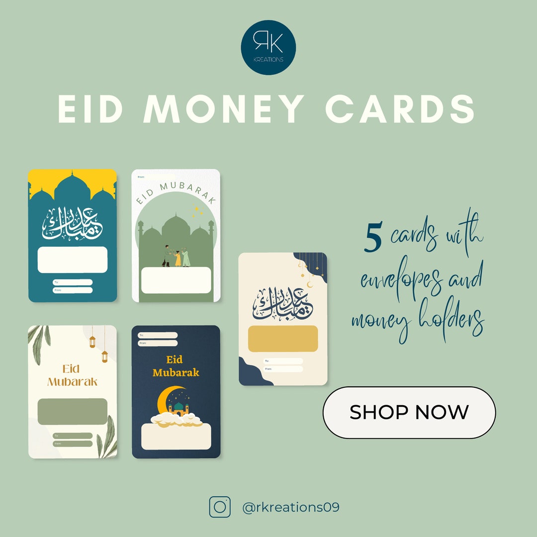 Eid Money Cards Eidi Money Ideas Eidi Eidi Money Envelopes Etsy