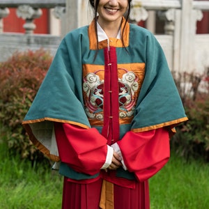 迎春 / YINGCHUN / SPRINGSALUTATION - Hanfu, Ming Dynasty, 3-Piece Set, Original Hanfu Designs Tailored to Custom Measurement PREORDER