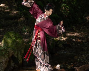 百步蛇 / BAIBUSHE / HUNDRED-PACER - Hanfu, Han Dynasty, 1+1-piece set, Original Hanfu Designs Tailored to Custom Measurement Preorder