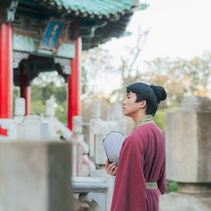 曉風清 / XIAOFENGQING / CARDINAL - Hanfu, dinastia Song, set da 2 pezzi, modelli Hanfu originali realizzati su misura con misure personalizzate. Preordine immagine 2