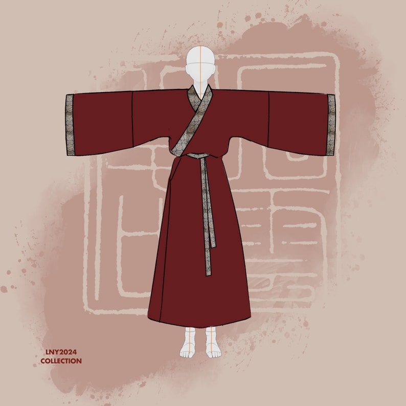 曉風清 / XIAOFENGQING / CARDINAL - Hanfu, dinastia Song, set da 2 pezzi, modelli Hanfu originali realizzati su misura con misure personalizzate. Preordine immagine 4