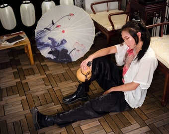 鸞和 / LUANHE / ARIA - Hanfu, dynastia Ming, 2-częściowy zestaw, oryginalne wzory Hanfu, wykonane na zamówienie
