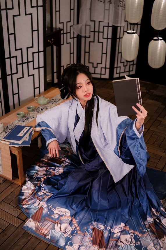 月下逢/YUEXIAFENG/RENDEZVOUS - Hanfu, Ming Dynasty, 3-Piece Set, Original Hanfu Designs Made Tailored to Custom Measurement Preorder