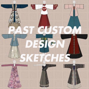 Custom Design Hanfu Deposit Fee - please only buy after you&#39;ve communicated with us!