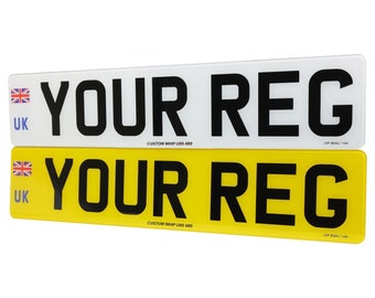 UK Road Legal Car Registration Number Plates: MOT Compliant