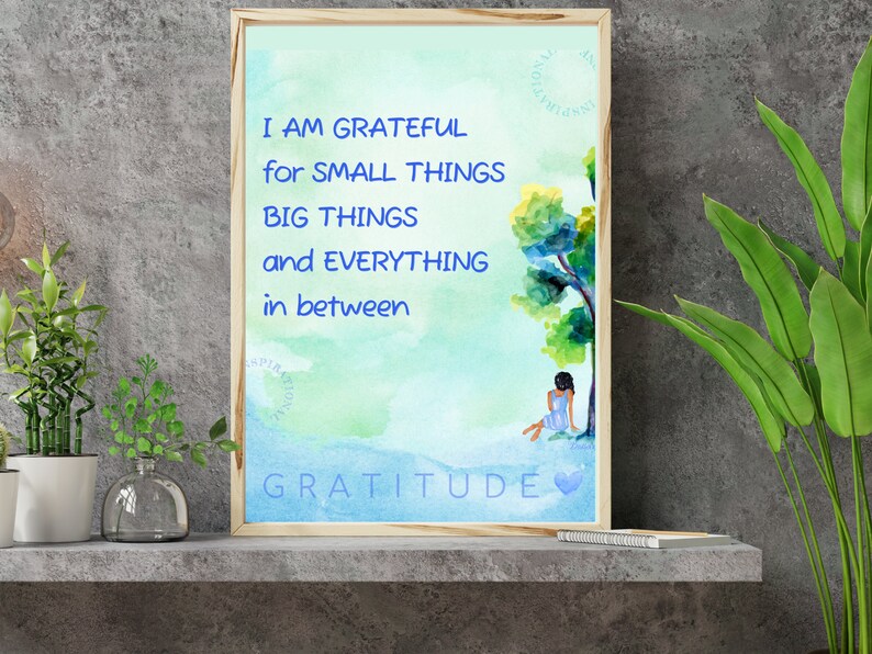 Gratitude Affirmation | I Am Grateful for Small Things and Big Things ...