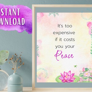 Inner Peace, how to feel more peaceful, home decor, sacred wall art,