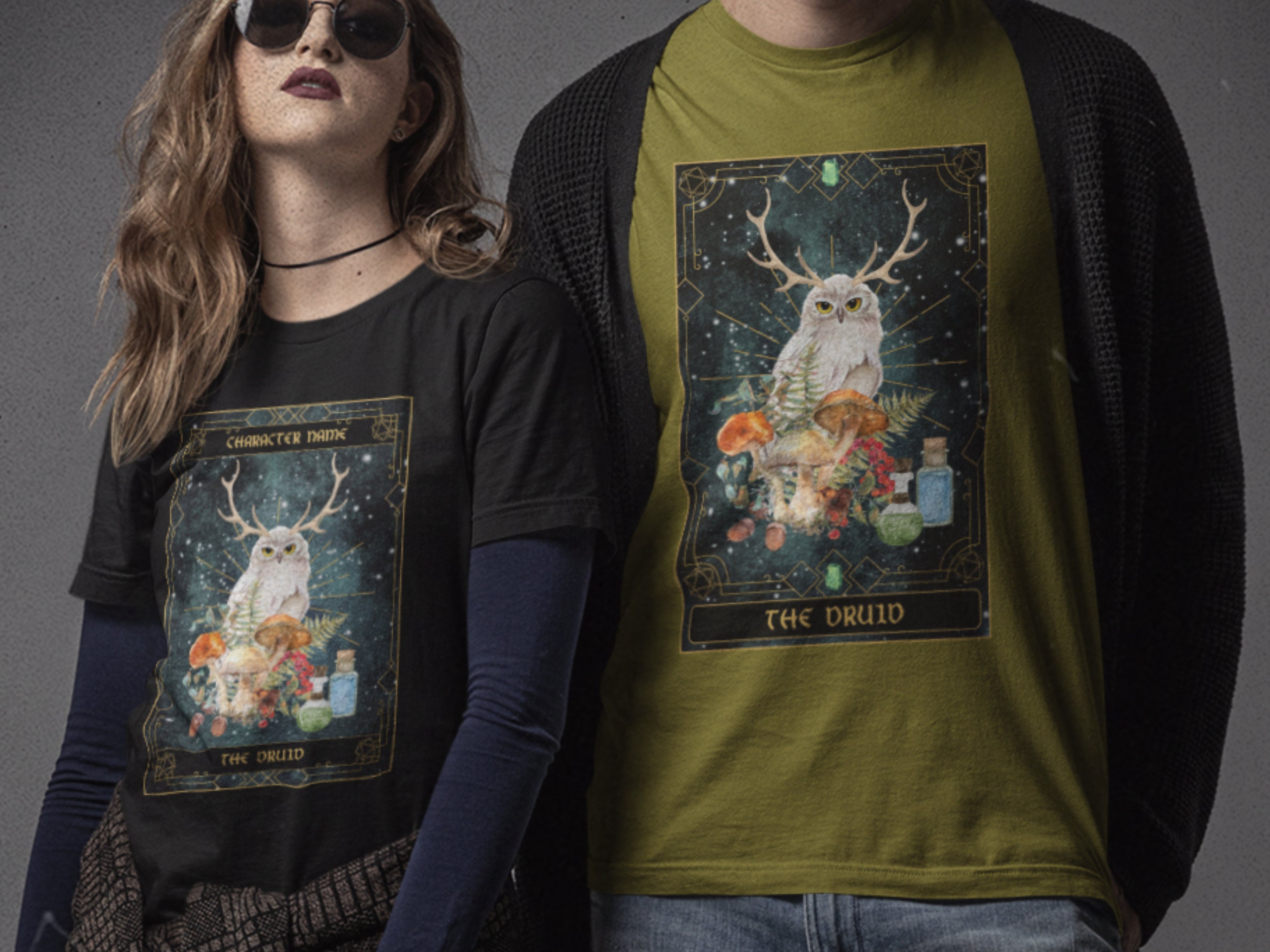 Classic Art Animal Dungeons Gaming Druid Finding More Ways T-Shirt