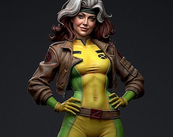 Archivo STL de Rogue X-Men: Fan Art impreso en 3D (descarga digital)
