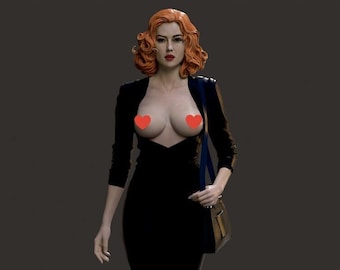 STL 3d printing Malena NSFW 2000 Monica Bellucci figurine miniature fanart art collectibles character female digital file download woman