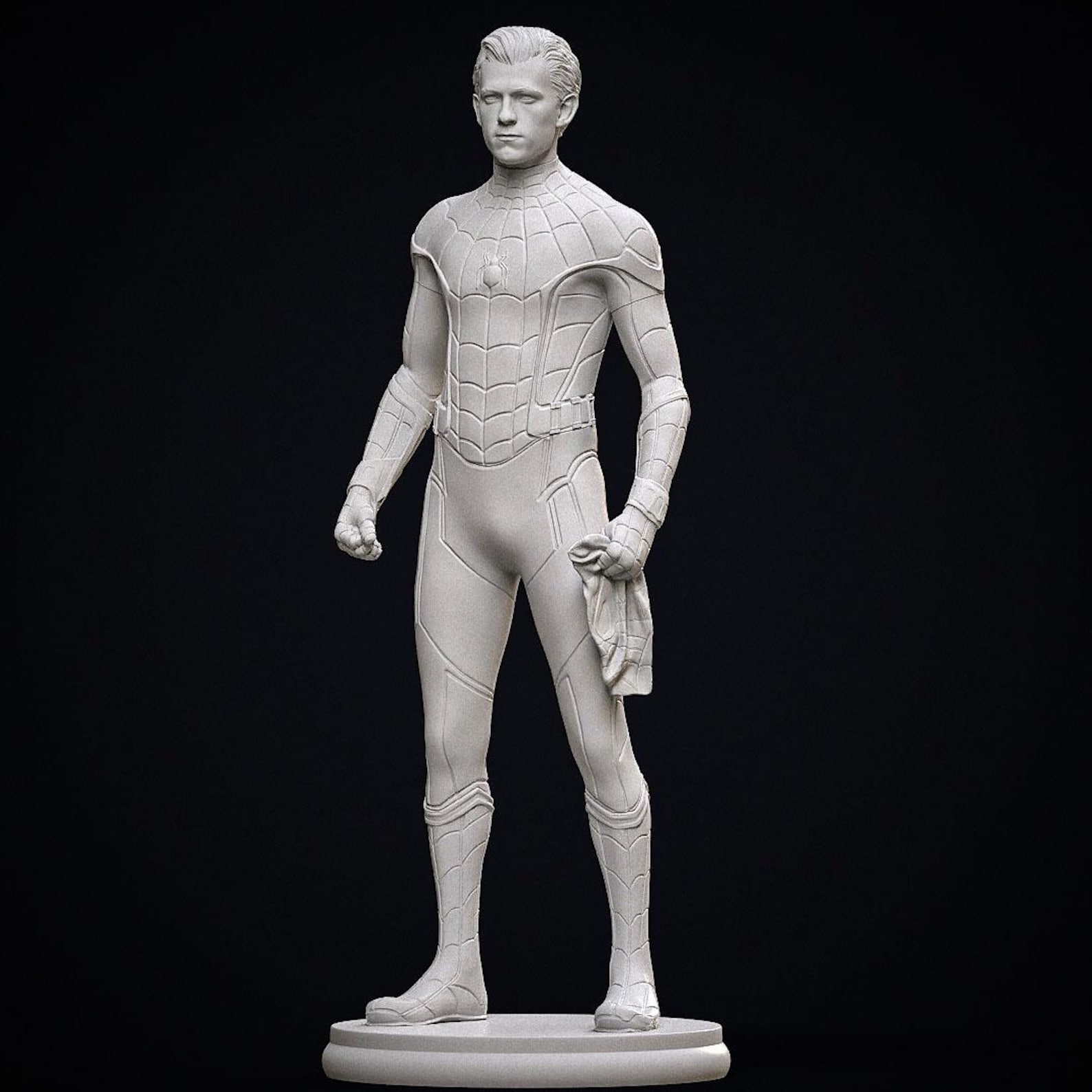 Spiderman Tom Holland STL File: 3D Printing Figurine (digital Download ...
