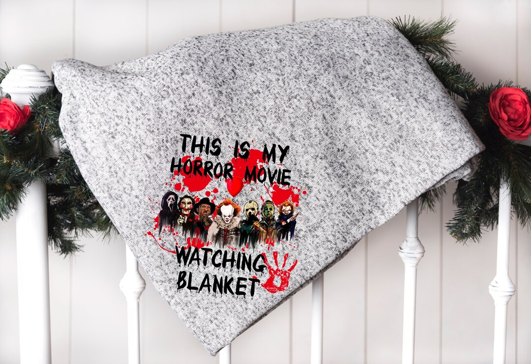 This is My Horror Movie Watching Blanket Watching Movie Etsy
