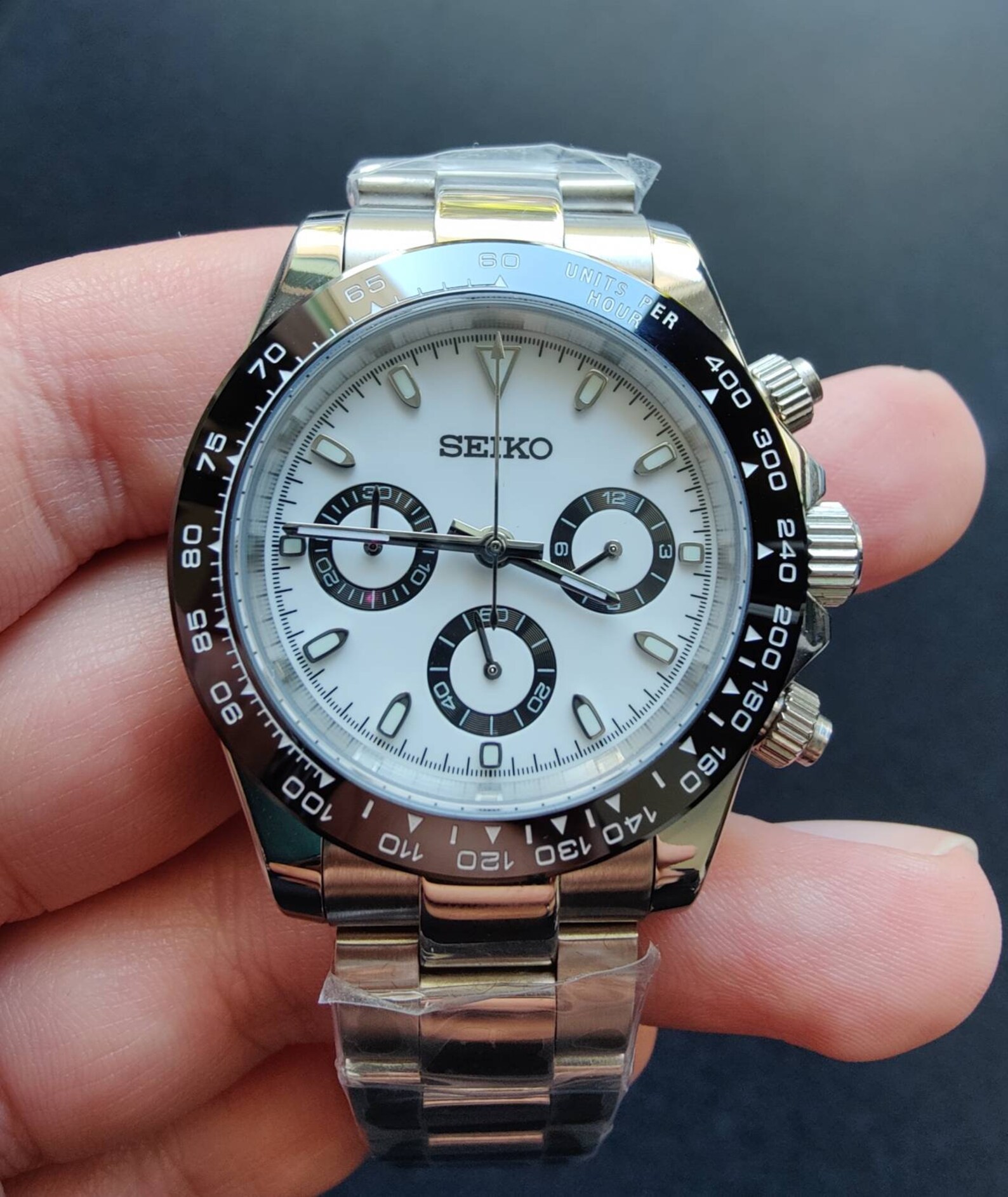 39mm Custom Made Seiko Daytona Mod Chronograph VK63 Sapphire Etsy UK
