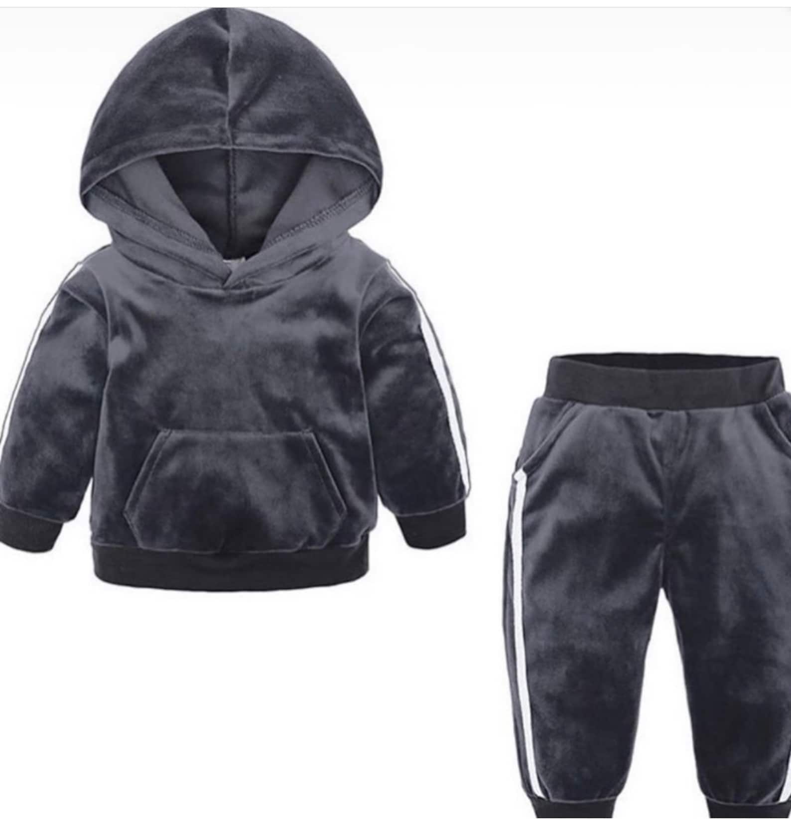 Velvet Jogger Set Red Pink Grey Etsy