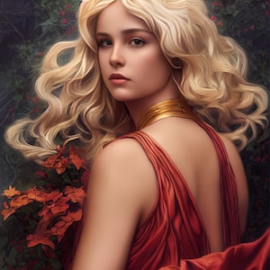 Greek goddess Aphrodite, created by artificial intelligence