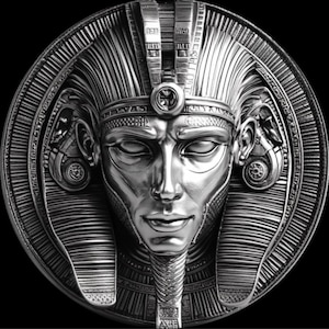 U-Egyptische goden- THE PHARAOHS 4K PNG 3D-reliëfbestanden, fiberlasergravureontwerpen, muntgravure dieptekaart lasergesneden bestand.