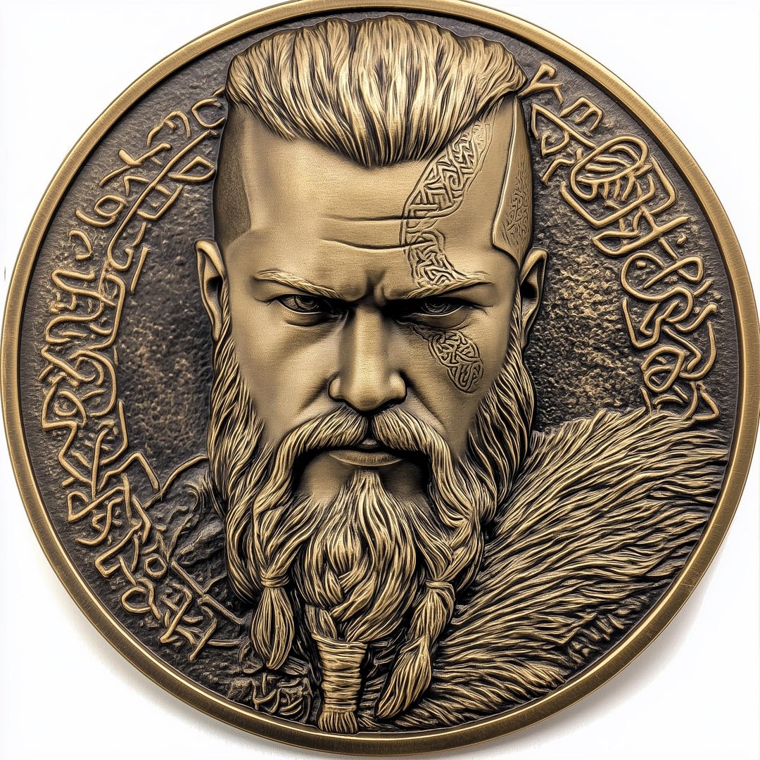 Ragnar 4K PNG & STL COIN. 3d Embossing Files, Fiber Laser Engraving ...