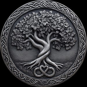 drzewo życia. drzewo świata. pliki do wytłaczania 3d yggdrasil, projekty grawerowania laserowego światłowodowego, projekt mapy głębokości grawerowania monet, plik do cięcia laserowego.PNG